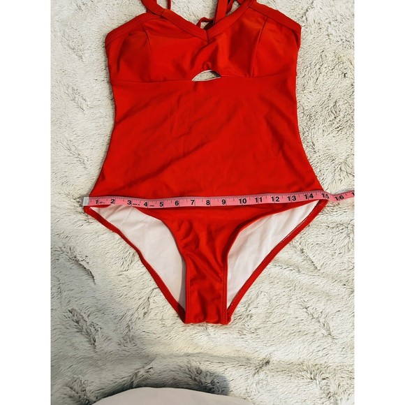 Women's-One Piece-Red Bathing Suit-Adjustable Straps-by Rotita-Size Small-NWOT - Picture 6 of 13